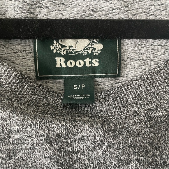 Roots Heather Grey Organic Cooper BF Crew Sweatshirt - Picture 2 of 5